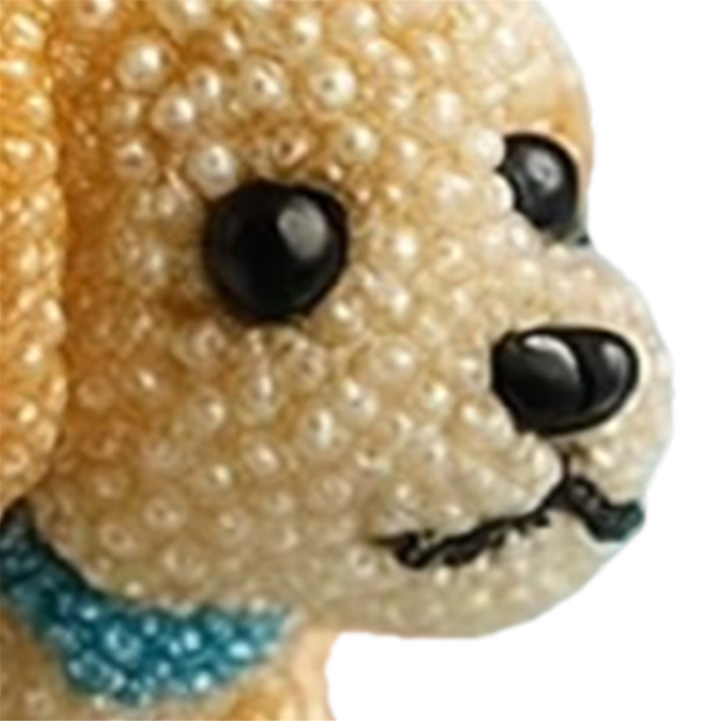 Dog Bead Embroidery Kit 3D Dog Shape Bead Embroidery Set (Golden Retriever)