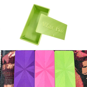 Diamond Painting Wax Box Storage Case Diamond Art Tool Organizer (Light Green)