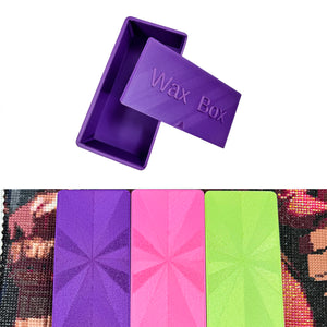 Diamond Painting Wax Box Storage Case Diamond Art Tool Organizer (Purple)