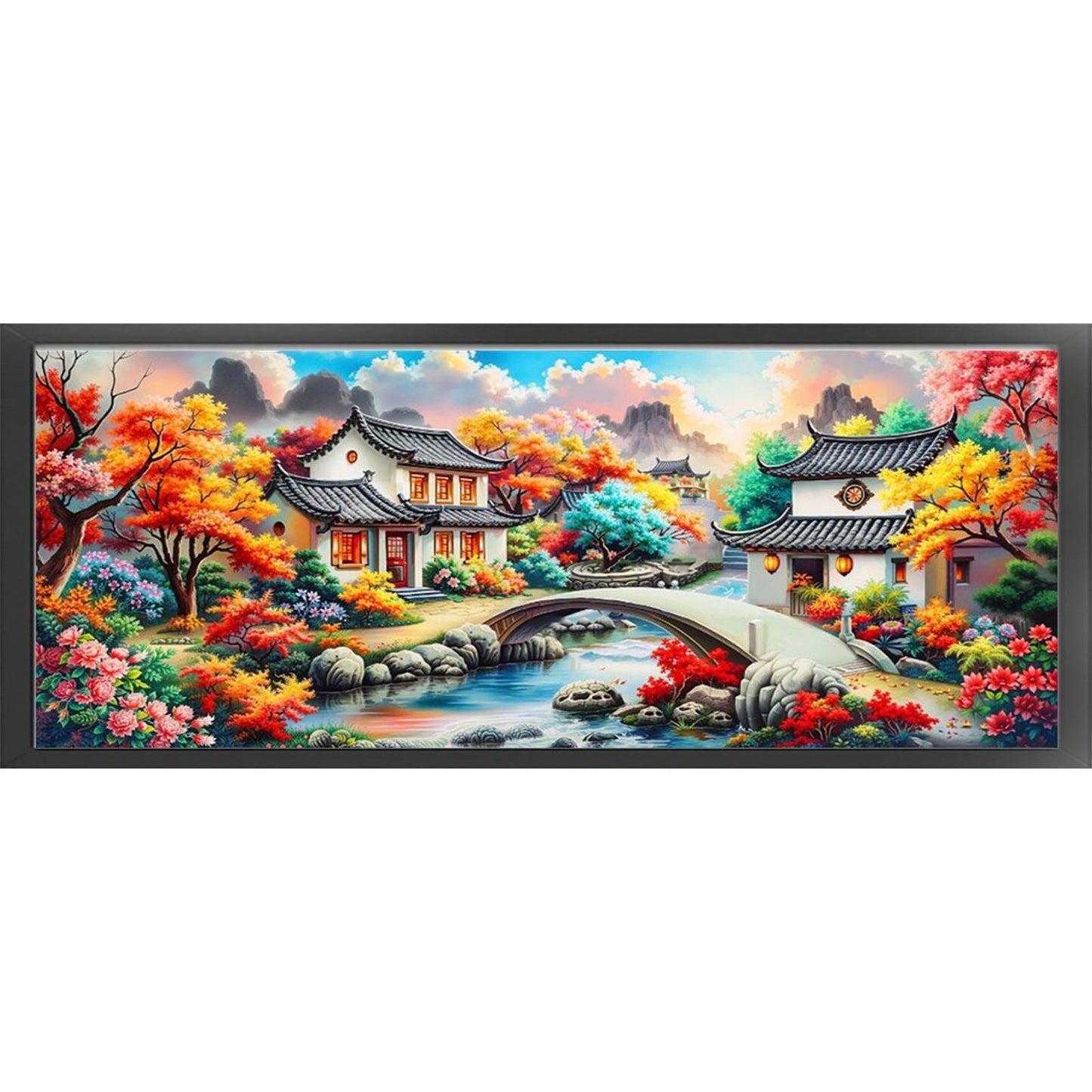 Paradise - Full 11CT Stamped Cross Stitch 195x75CM - Mona Lisa