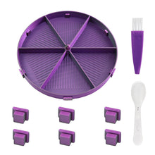 Load image into Gallery viewer, Beads Sorting Storage Tray Fully Enclosed Diamond Painting Tools (Black Purple)
