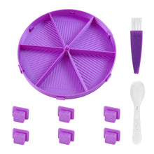 Load image into Gallery viewer, Round Beads Sorting Storage Tray Fully Enclosed Diamond Painting Tools (Purple)
