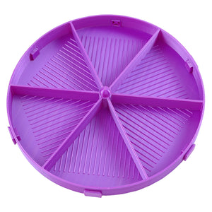 Round Beads Sorting Storage Tray Fully Enclosed Diamond Painting Tools (Purple)