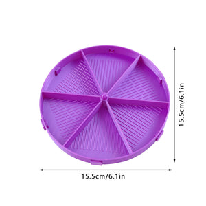 Round Beads Sorting Storage Tray Fully Enclosed Diamond Painting Tools (Purple)