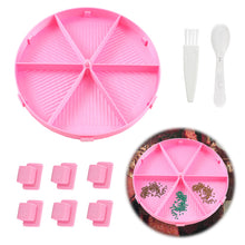 Load image into Gallery viewer, Round Beads Sorting Storage Tray Fully Enclosed Diamond Painting Tools (Pink)
