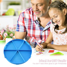 Load image into Gallery viewer, Beads Sorting Storage Tray Round Diamond Painting Tools with Lid (Blue)
