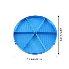 Load image into Gallery viewer, Beads Sorting Storage Tray Round Diamond Painting Tools with Lid (Blue)
