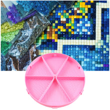 Load image into Gallery viewer, Beads Sorting Storage Tray Round Diamond Painting Tools with Dish (Pink)
