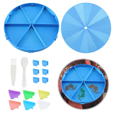 Load image into Gallery viewer, Beads Sorting Storage Tray Fully Enclosed Round Diamond Painting Tools (Blue)
