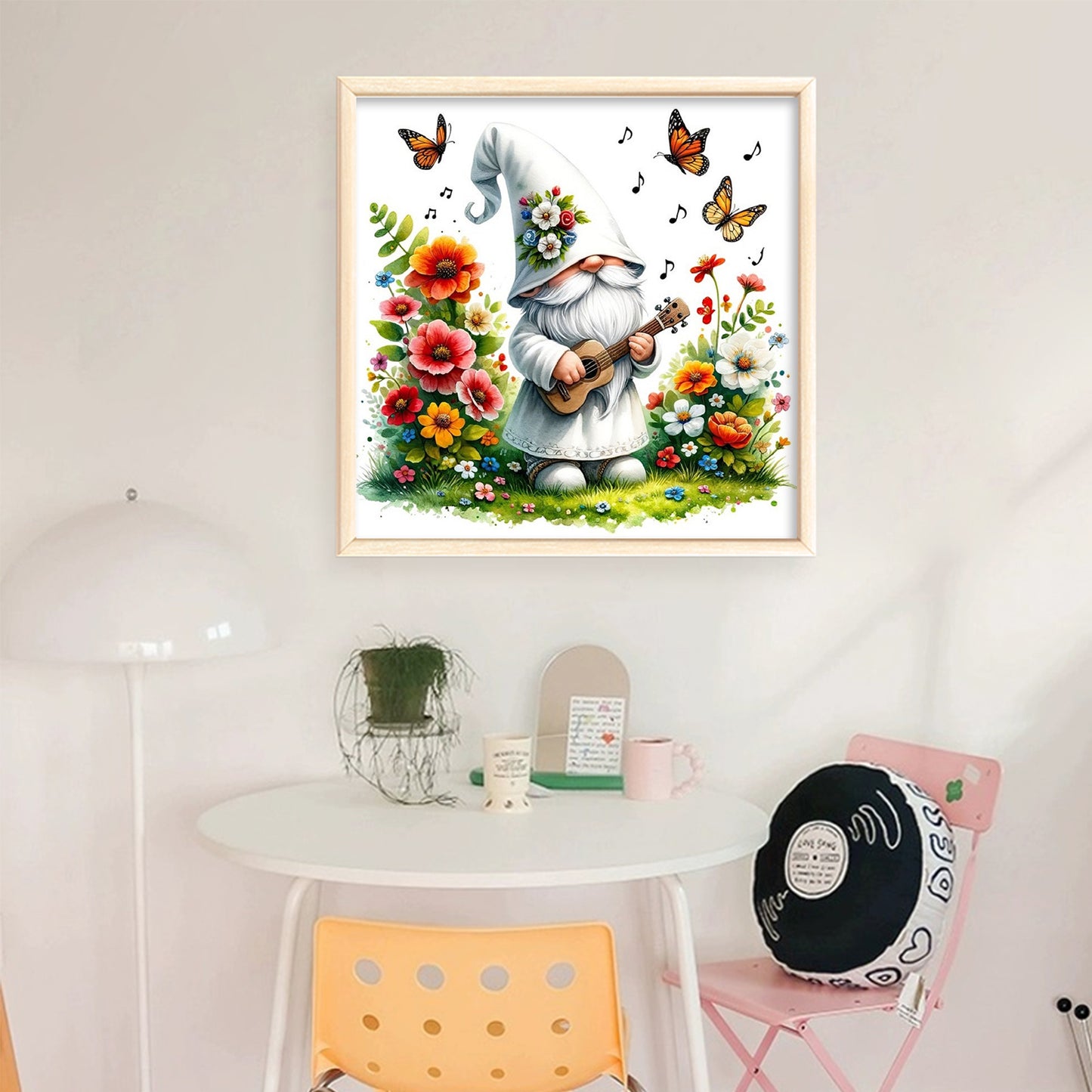 Gnome - Full 11CT Stamped Cross Stitch 40x40CM - Huacan
