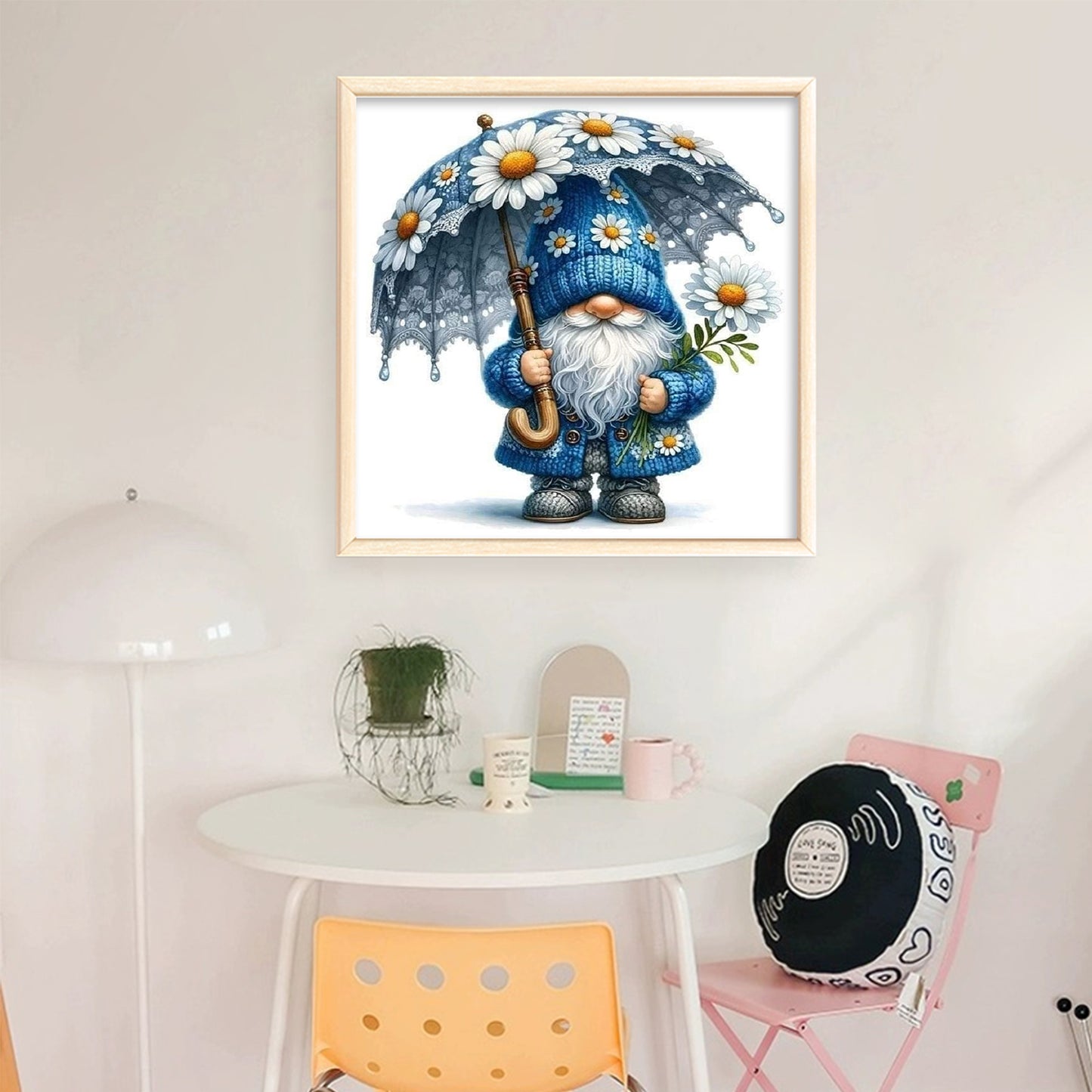 Gnome - Full 11CT Stamped Cross Stitch 40x40CM - Huacan