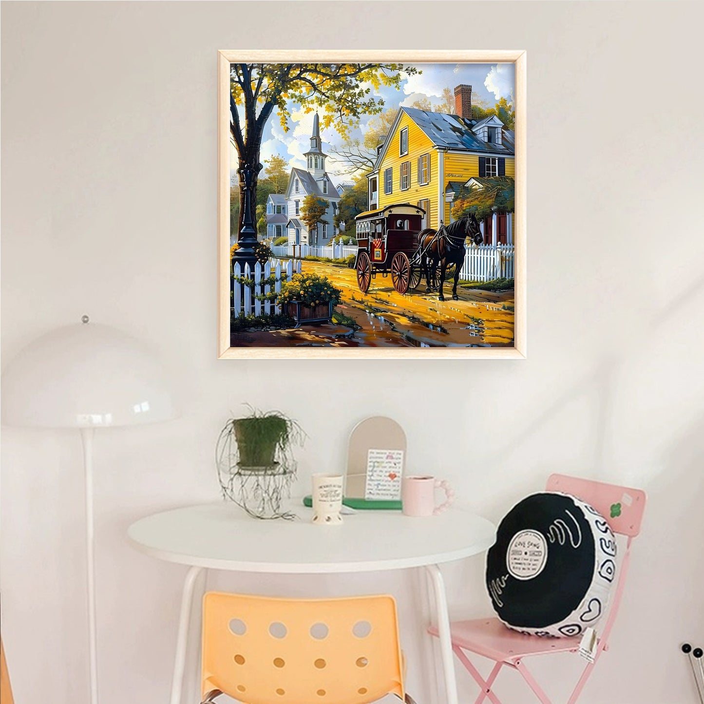 Carriage House - Full 14CT Counted Cross Stitch 40x40CM - Yishu