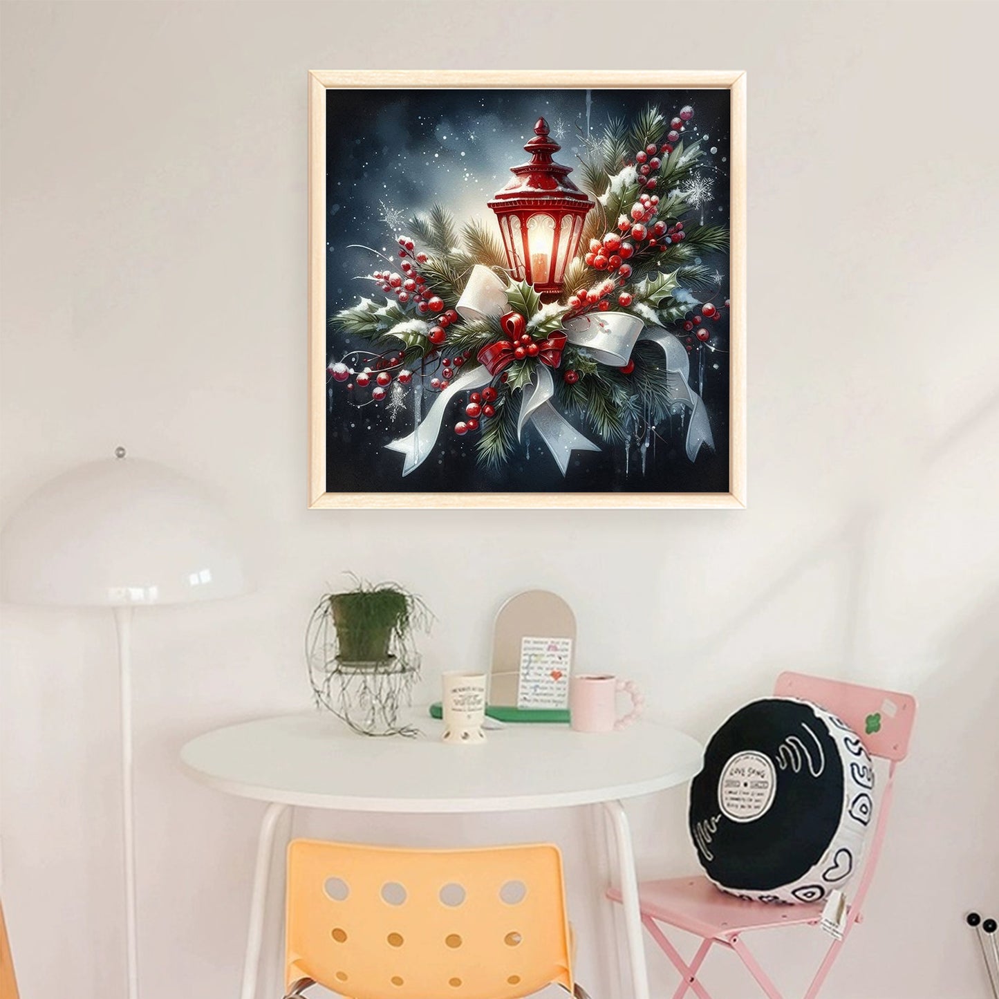 Christmas Light - Full 11CT Stamped Cross Stitch 40x40CM - Yishu