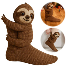 Load image into Gallery viewer, 1 Pair 3D Doll Socks Funny Cartoon Animal Cotton Socks for Girls Women (Sloth)
