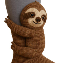 Load image into Gallery viewer, 1 Pair 3D Doll Socks Funny Cartoon Animal Cotton Socks for Girls Women (Sloth)
