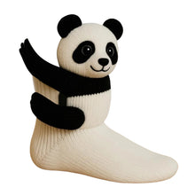 Load image into Gallery viewer, 1 Pair 3D Doll Socks Funny Cartoon Animal Cotton Socks for Girls Women (panda)
