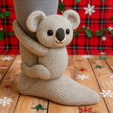 Load image into Gallery viewer, 1 Pair 3D Doll Socks Funny Cartoon Animal Cotton Socks for Girls Women (Koala)
