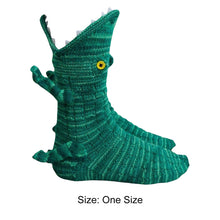 Load image into Gallery viewer, 1 Pair 3D Doll Socks Funny Knit Animal Socks Floor Socks for Girls (Dinosaur)
