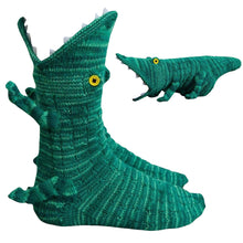 Load image into Gallery viewer, 1 Pair 3D Doll Socks Funny Knit Animal Socks Floor Socks for Girls (Dinosaur)
