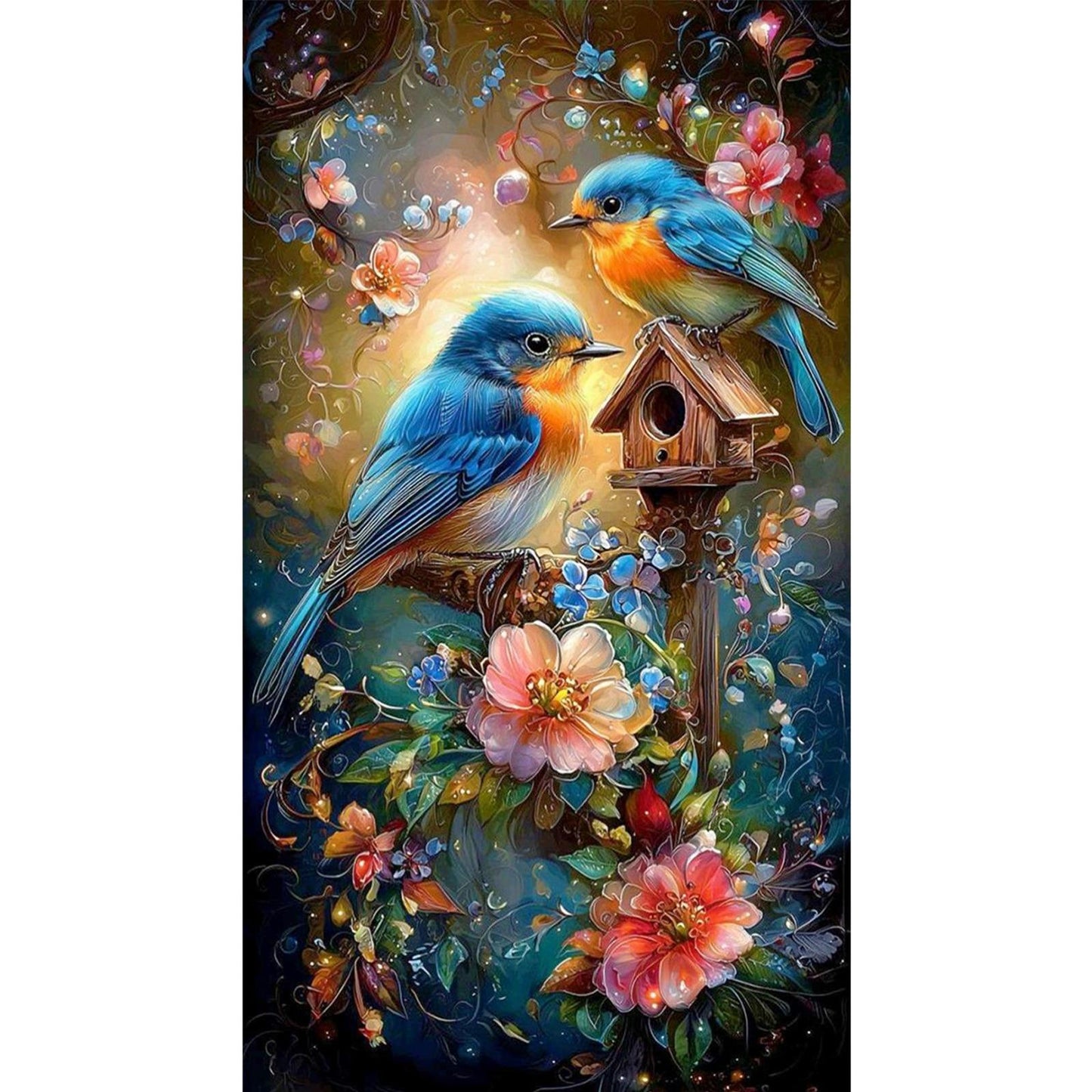 Robin - Full 11CT Stamped Cross Stitch 40x70CM - Yishu