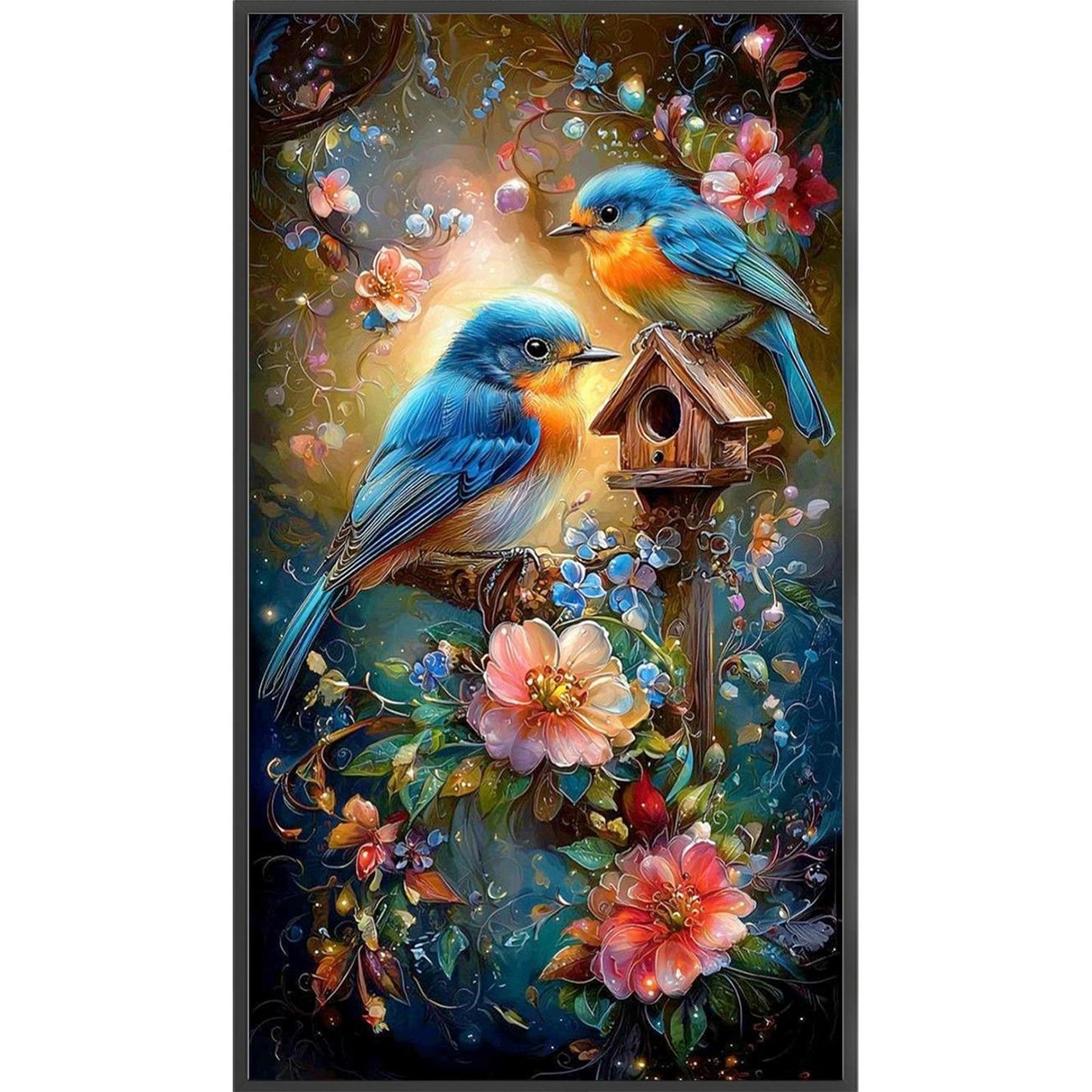 Robin - Full 11CT Stamped Cross Stitch 40x70CM - Yishu