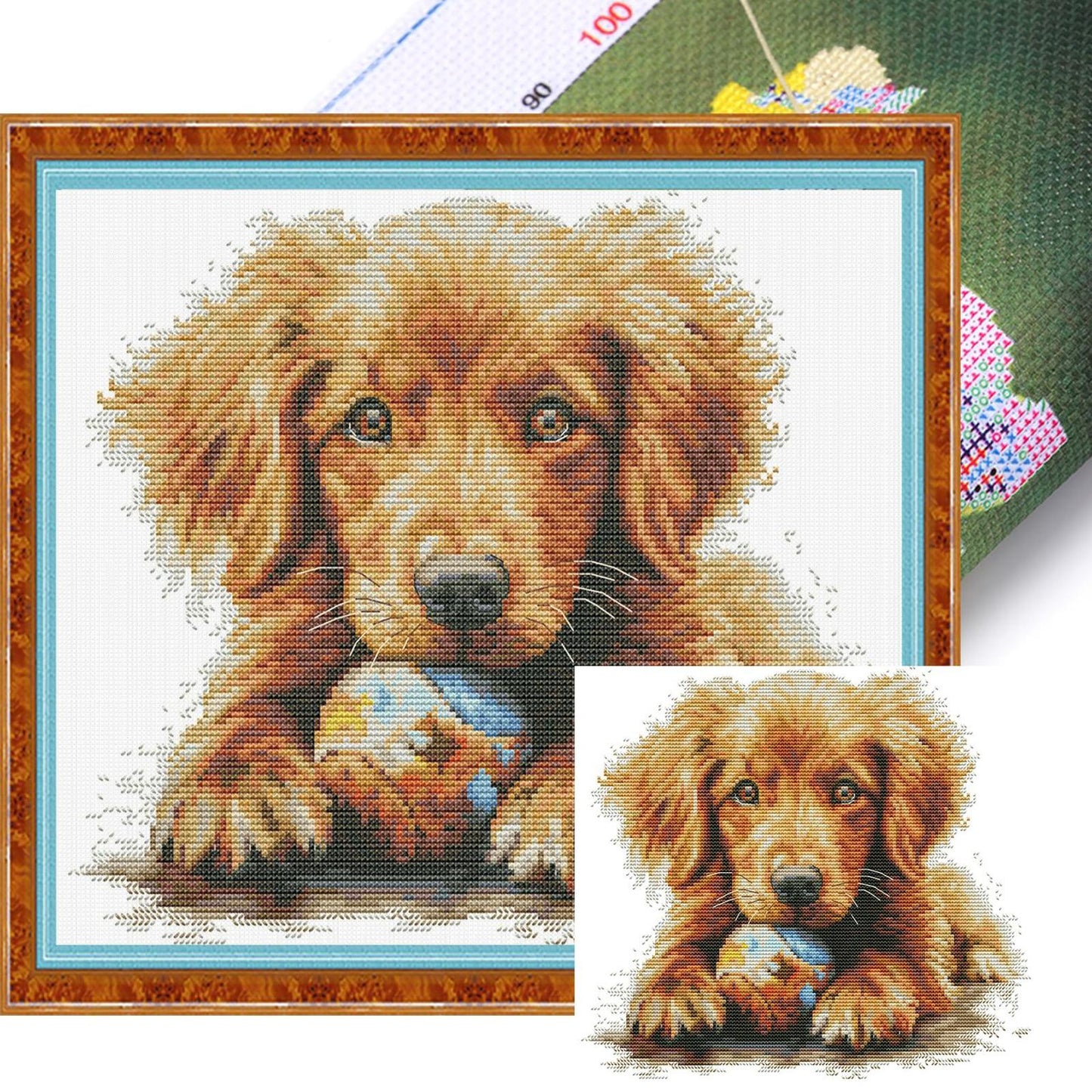 My Ball - Partial 14CT Stamped Cross Stitch 33x29CM - Joy Sunday Backstitch+Half Cross Stitch