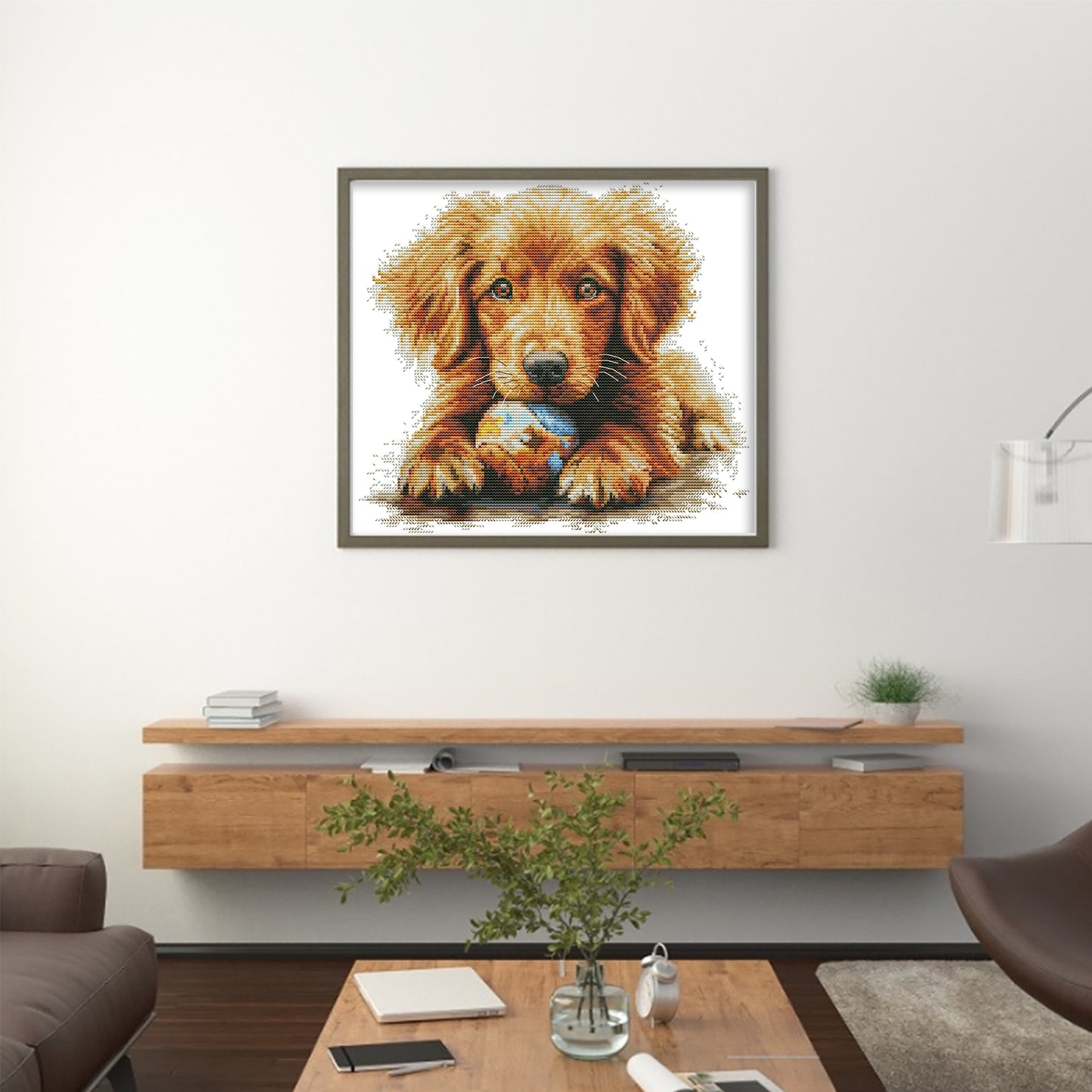 My Ball - Partial 14CT Stamped Cross Stitch 33x29CM - Joy Sunday Backstitch+Half Cross Stitch