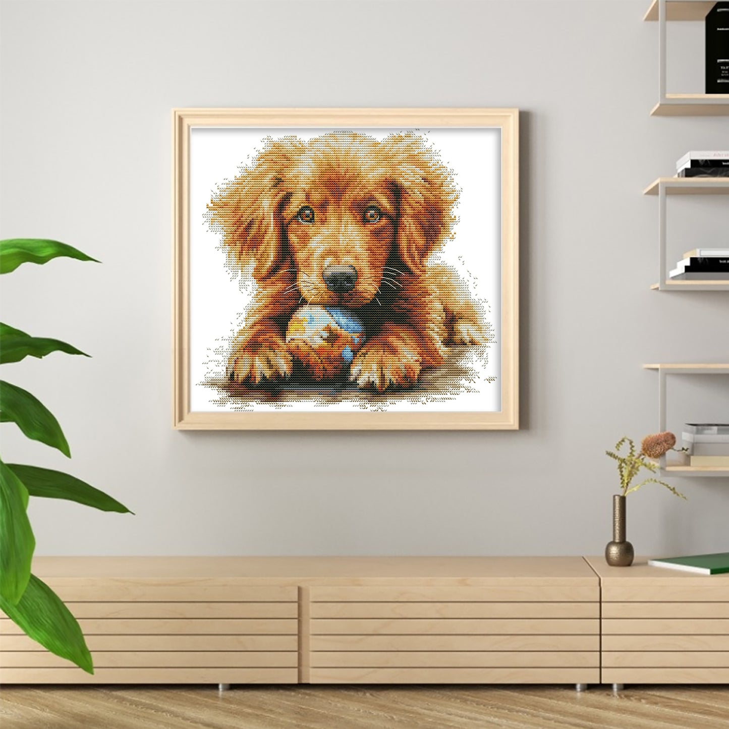 My Ball - Partial 14CT Stamped Cross Stitch 33x29CM - Joy Sunday Backstitch+Half Cross Stitch