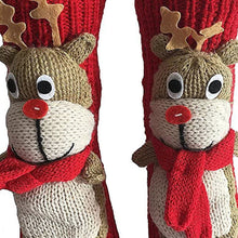 Load image into Gallery viewer, Long Stocking Stuffers Socks Chunky Knit Floor Slipper Sock Christmas (Red Elk)
