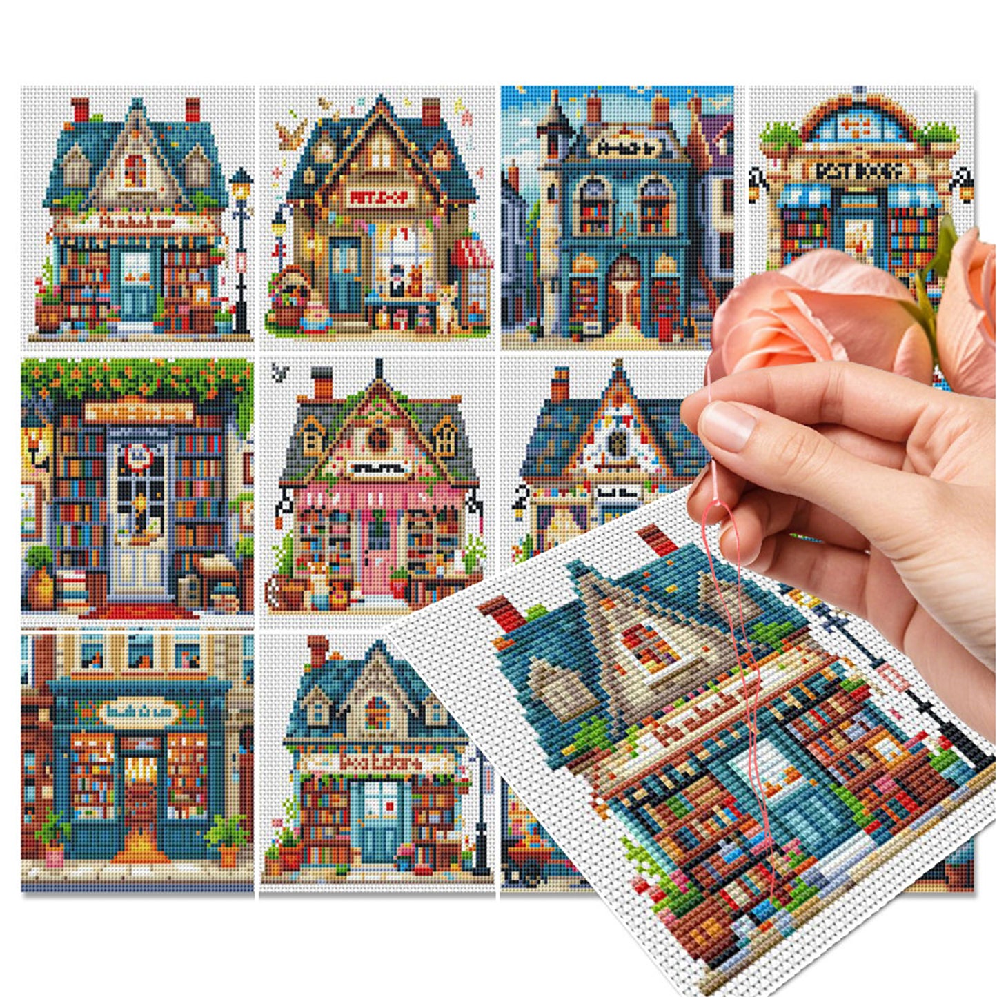 Shop - Partial 11CT Stamped Cross Stitch 15x15CM - Huacan