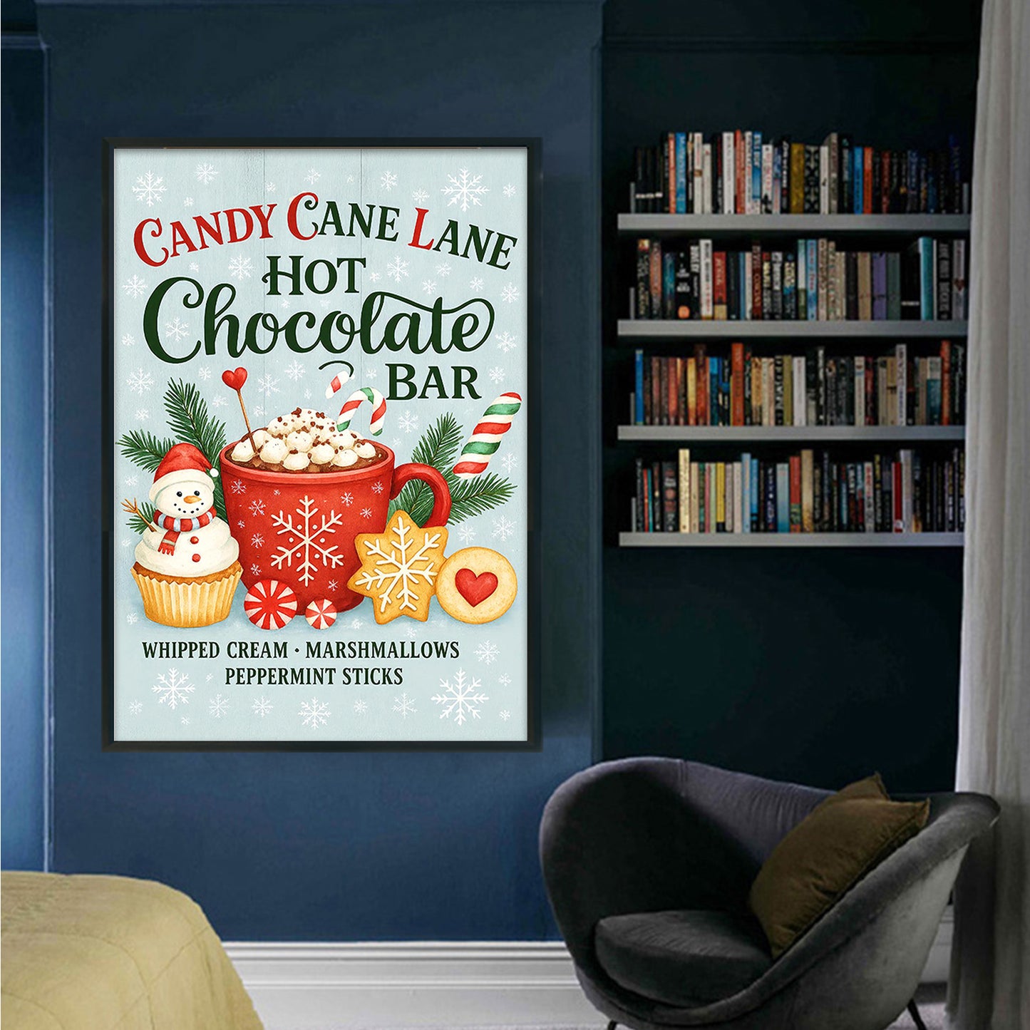 Christmas Drinks - Full 11CT Counted Cross Stitch 40x60CM - Huacan