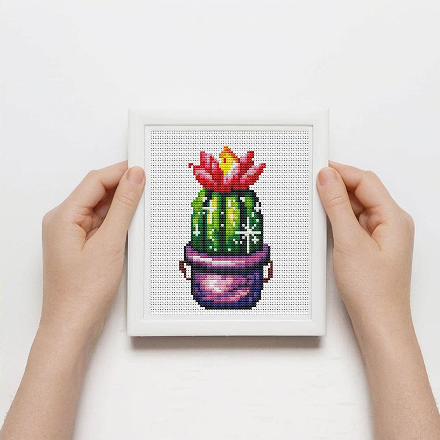 Christmas Green Plants - Partial 11CT Stamped Cross Stitch 15x17CM - Huacan