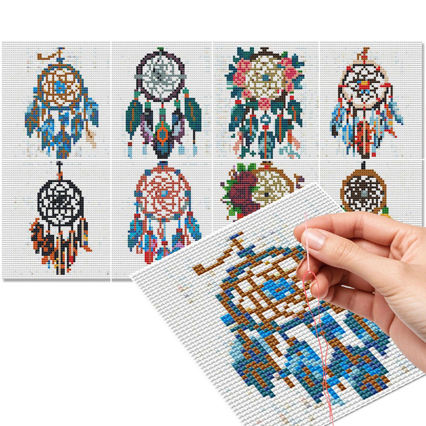Dreamcatcher - Partial 11CT Stamped Cross Stitch 15x17CM - Huacan