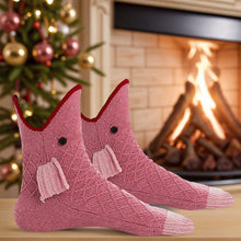 Load image into Gallery viewer, 1 Pair Knit Animal Socks Fashion Floor Socks Slipper Socks for Girls Women(Fish)

