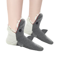 Load image into Gallery viewer, 1 Pair Knit Animal Socks Fashion Sleeping Socks for Girls Women (Sharks)
