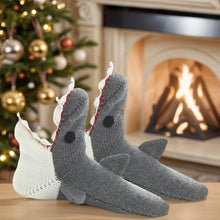 Load image into Gallery viewer, 1 Pair Knit Animal Socks Fashion Sleeping Socks for Girls Women (Sharks)
