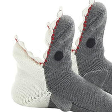 Load image into Gallery viewer, 1 Pair Knit Animal Socks Fashion Sleeping Socks for Girls Women (Sharks)
