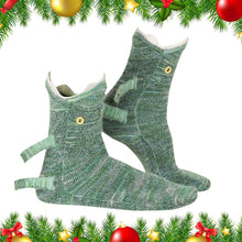 Load image into Gallery viewer, 1 Pair Knit Animal Socks Fashion Sleeping Socks for Girls Women (Green Socks)
