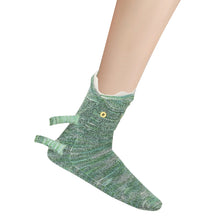 Load image into Gallery viewer, 1 Pair Knit Animal Socks Fashion Sleeping Socks for Girls Women (Green Socks)
