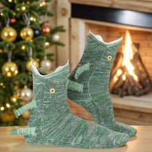 Load image into Gallery viewer, 1 Pair Knit Animal Socks Fashion Sleeping Socks for Girls Women (Green Socks)
