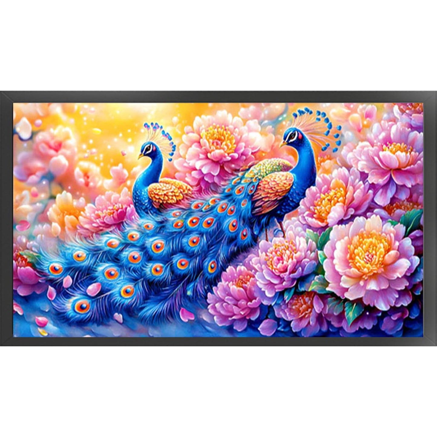 Peacock - Full 11CT Stamped Cross Stitch 90x50CM - Mona Lisa