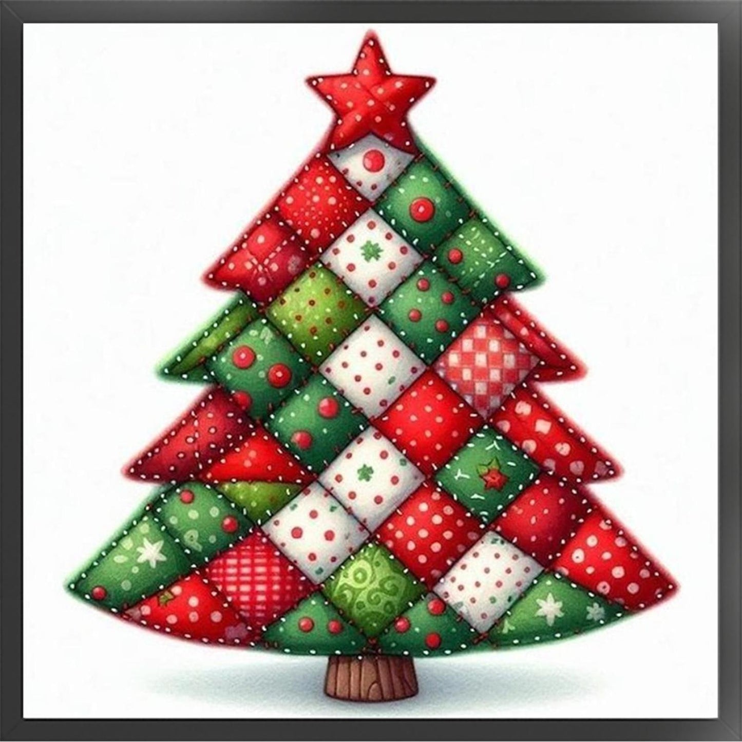 Christmas - Full 11CT Stamped Cross Stitch 40x40CM - Huacan