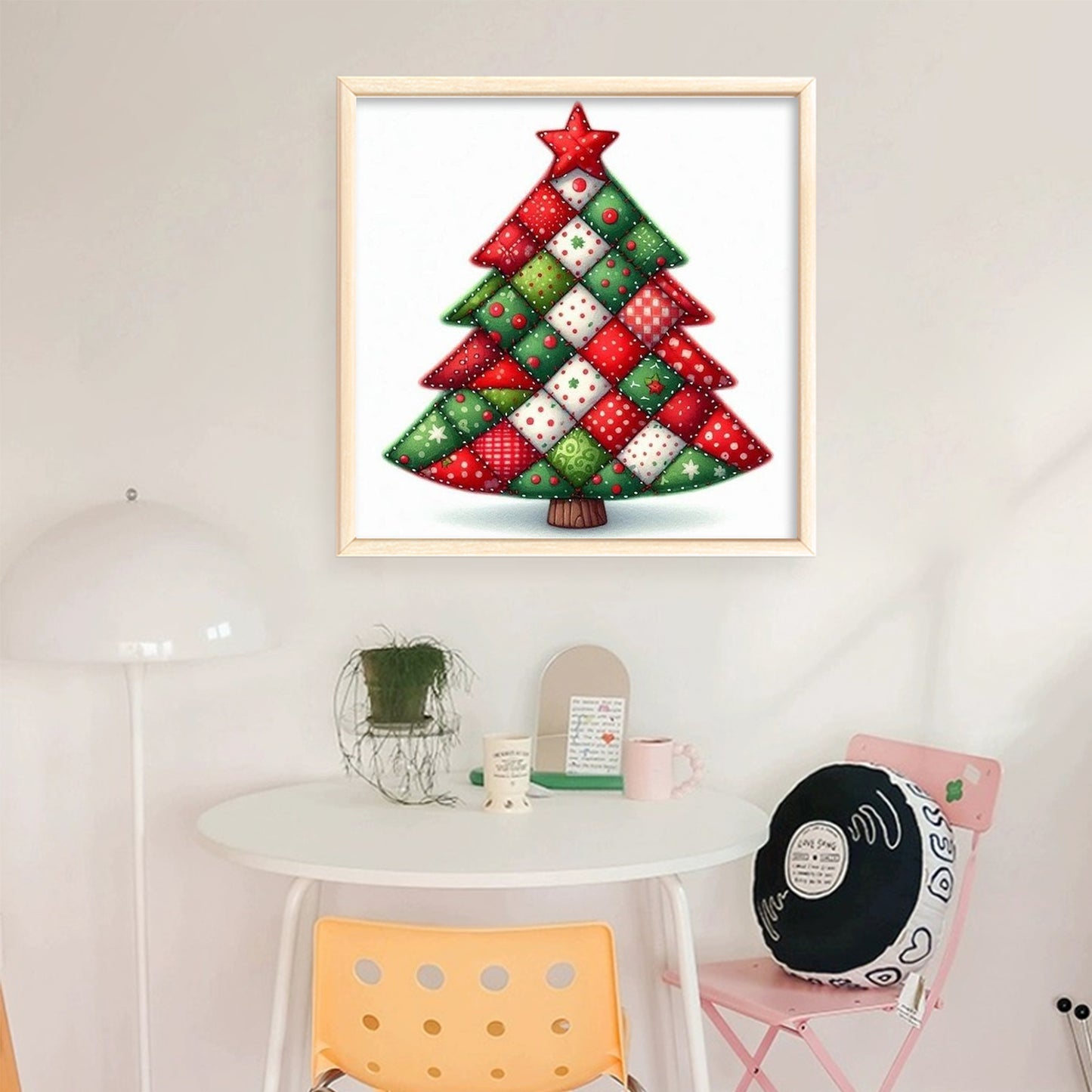 Christmas - Full 11CT Stamped Cross Stitch 40x40CM - Huacan