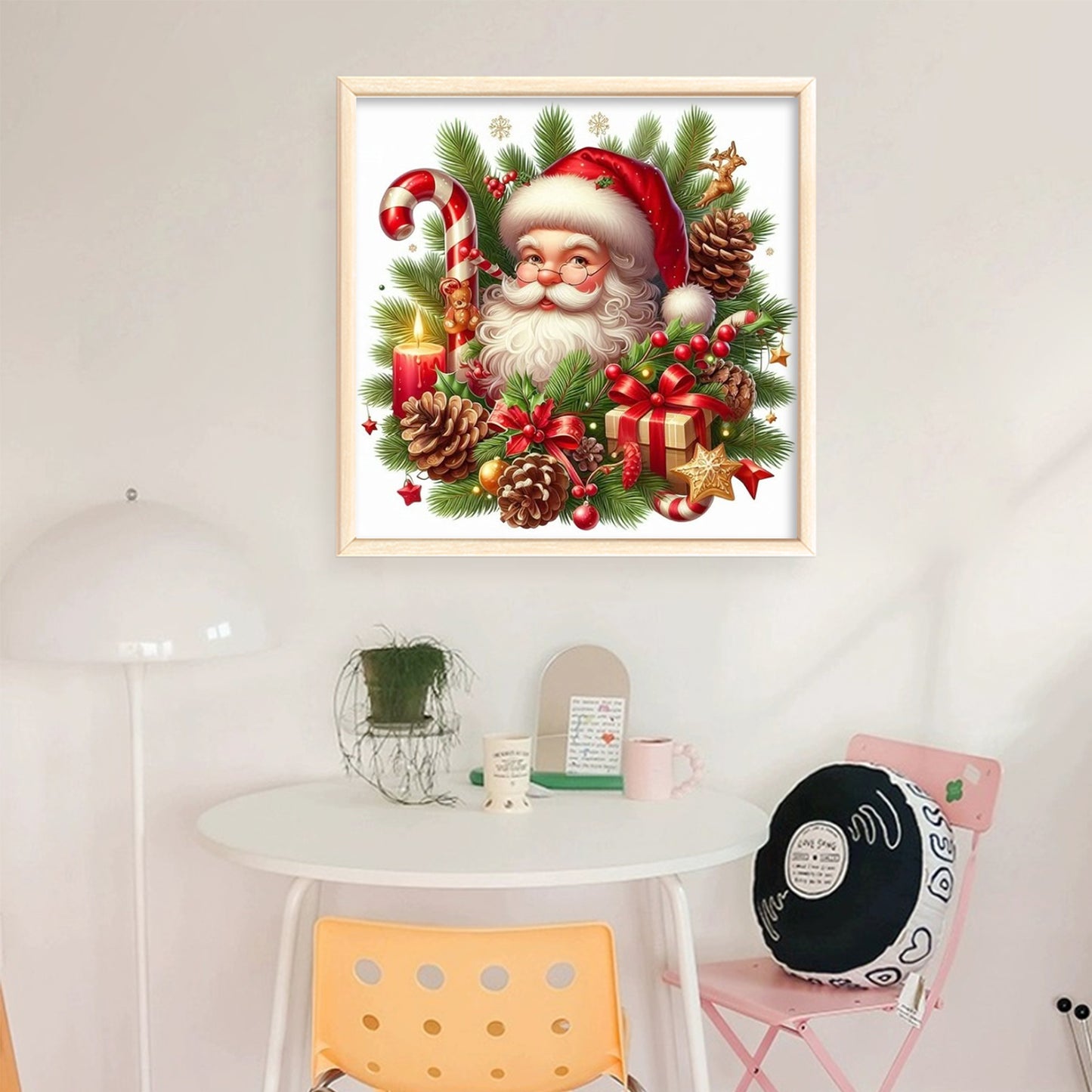 Christmas - Full 11CT Stamped Cross Stitch 40x40CM - Huacan