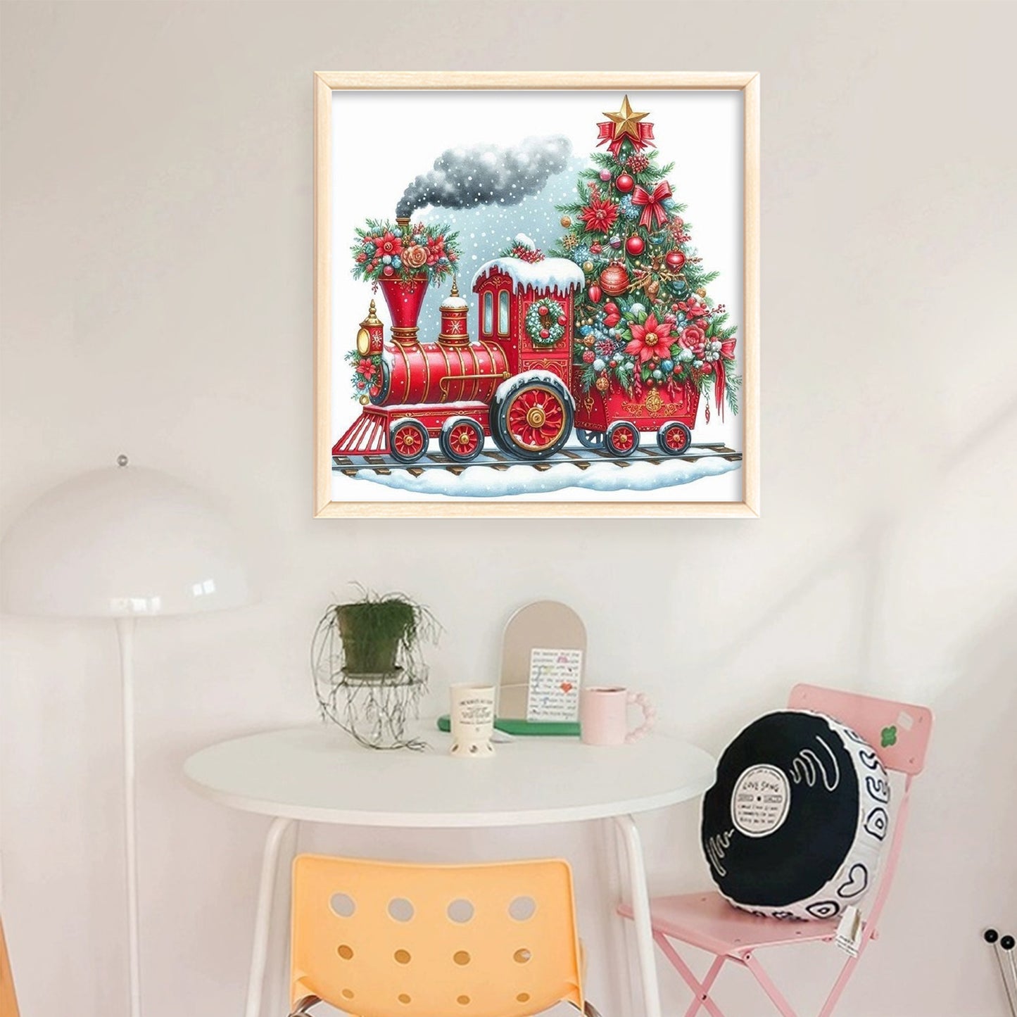 Christmas - Full 11CT Stamped Cross Stitch 40x40CM - Huacan