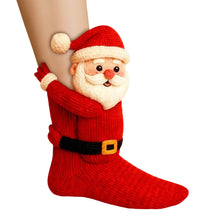 Load image into Gallery viewer, Women Cute 3D Animal Funny Animal Fuzzy Socks for Christmas Gifts (Santa Claus)
