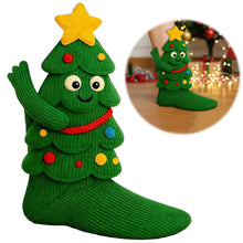 Load image into Gallery viewer, Women Cute 3D Animal Funny Animal Fuzzy Socks for Christmas Gift(Christmas Tree)

