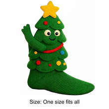 Load image into Gallery viewer, Women Cute 3D Animal Funny Animal Fuzzy Socks for Christmas Gift(Christmas Tree)
