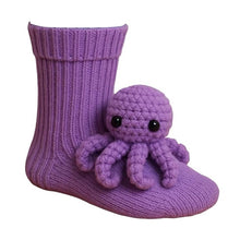 Load image into Gallery viewer, Women Cute 3D Animal Funny Animal Fuzzy Socks for Winter Christmas Gift(Octopus)
