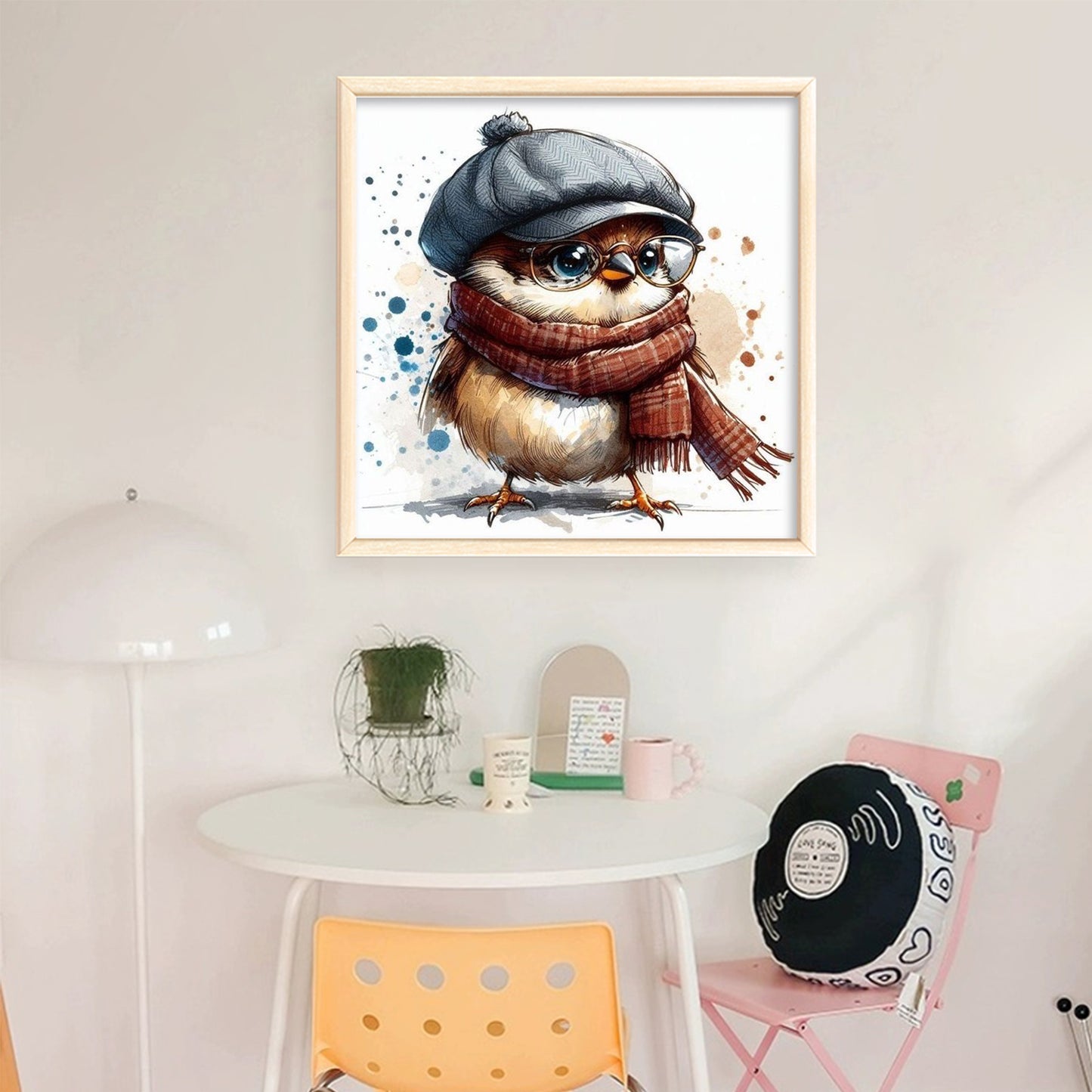 Winter Birds - Full 11CT Stamped Cross Stitch 40x40CM - Yishu